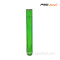 Reflective PVC Green Safety LED light Slap Bracelet